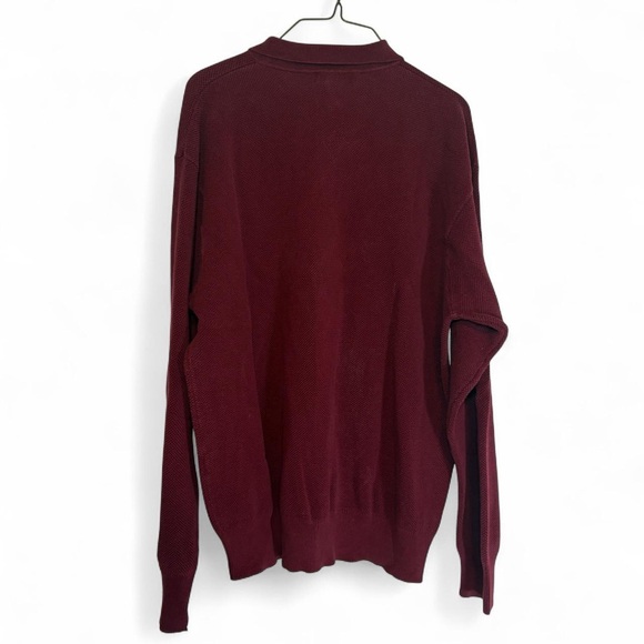 Vintage Eddie Bauer burgundy 90s polo shirt - Picture 4 of 4